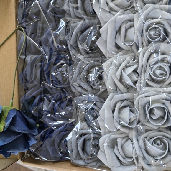 Blue Floral Wall Decor Set - Picture 8 of 9